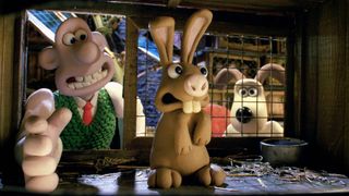 A still from Wallace & Gromit: The Curse of the Were-Rabbit