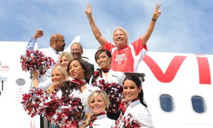 Richard Branson's Virgin America did the best job of flying customers during 2012.