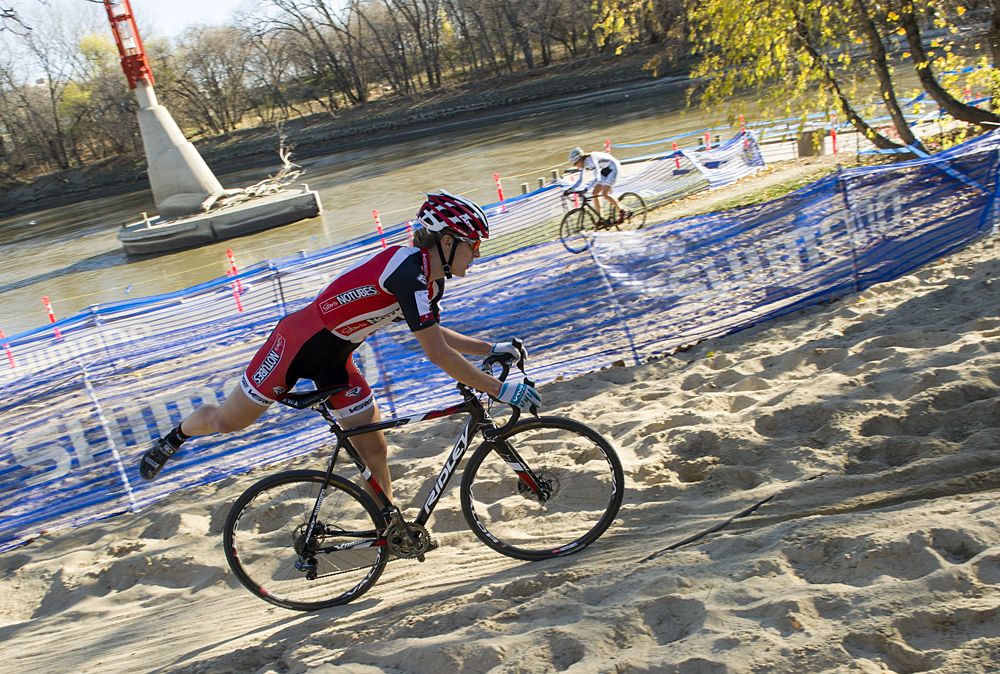 Canadian cyclo-cross racer Mical Dyck