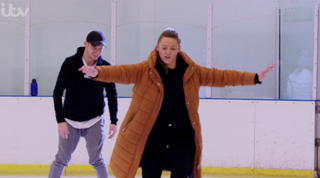 Shana Swash with brother Joe Swash from EastEnders and Dancing On Ice ITV