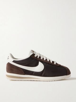 Cortez leather and suede sneakers