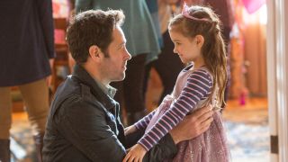 Paul Rudd and Abby Ryder Fortson in Ant-Man