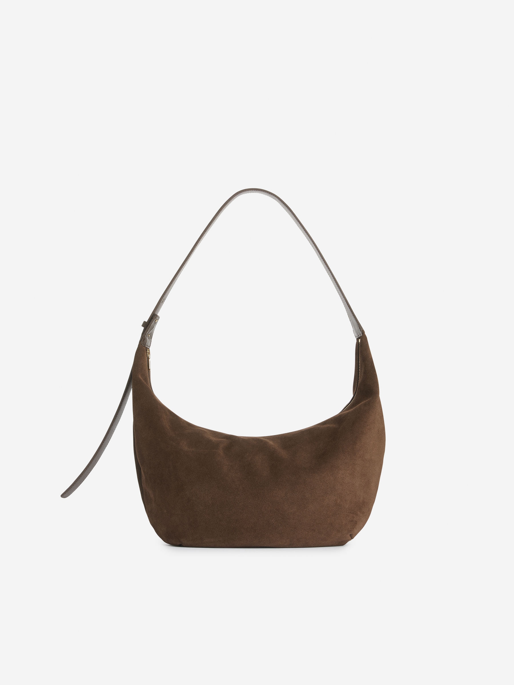 Curved Suede Bag – Brown – Women – Arket Gb