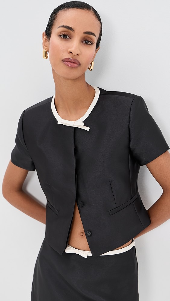 Naelle Top - Black Frost Multi