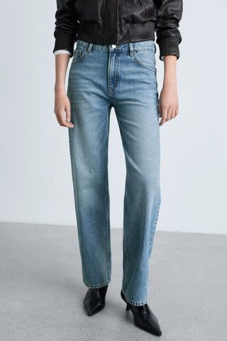 Mango Miami medium-rise straight-fit jeans