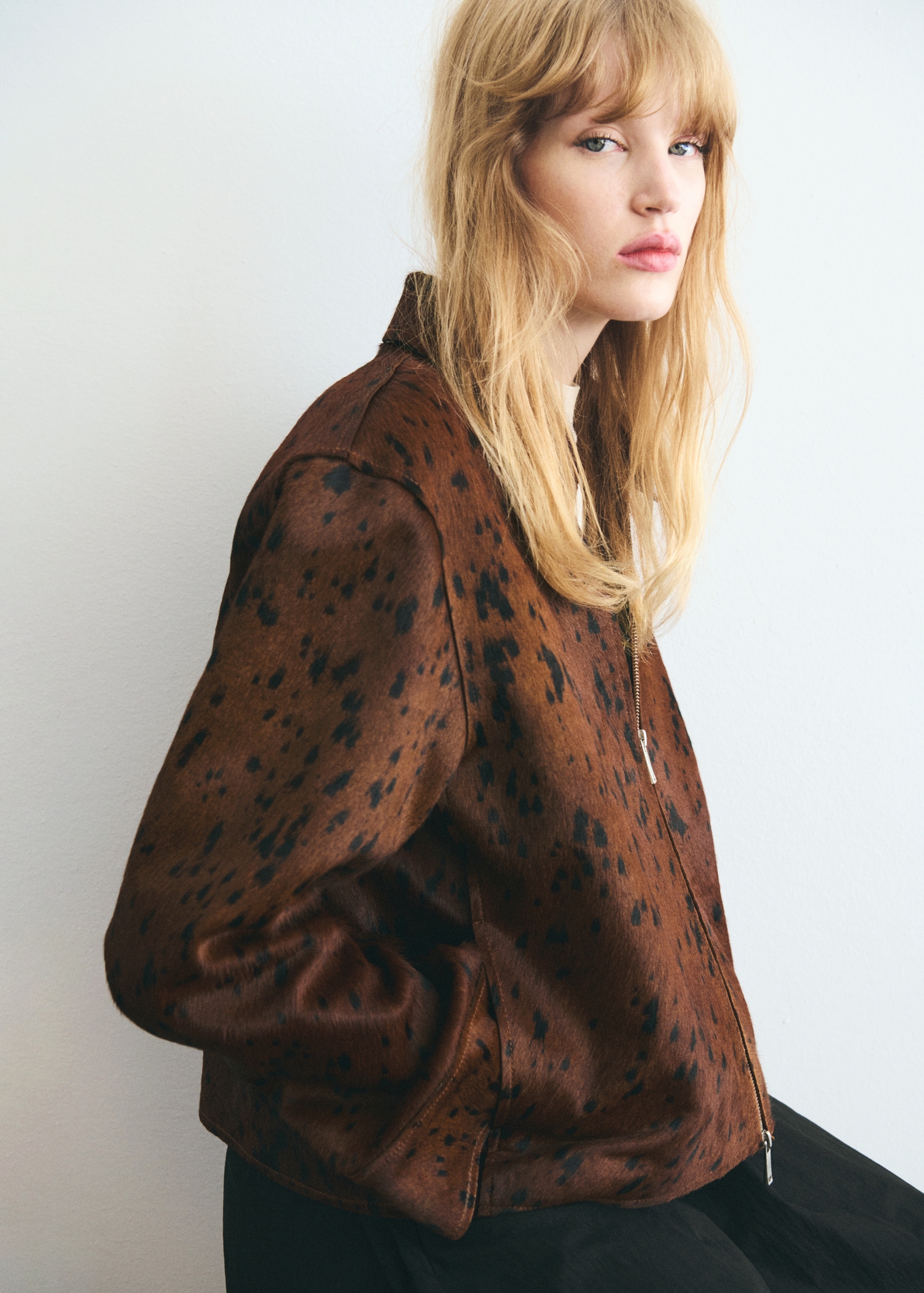 100% Leather Fur Jacket - Women | Mango Usa