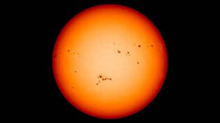 Image of sunspots taken on July 19, 2000.