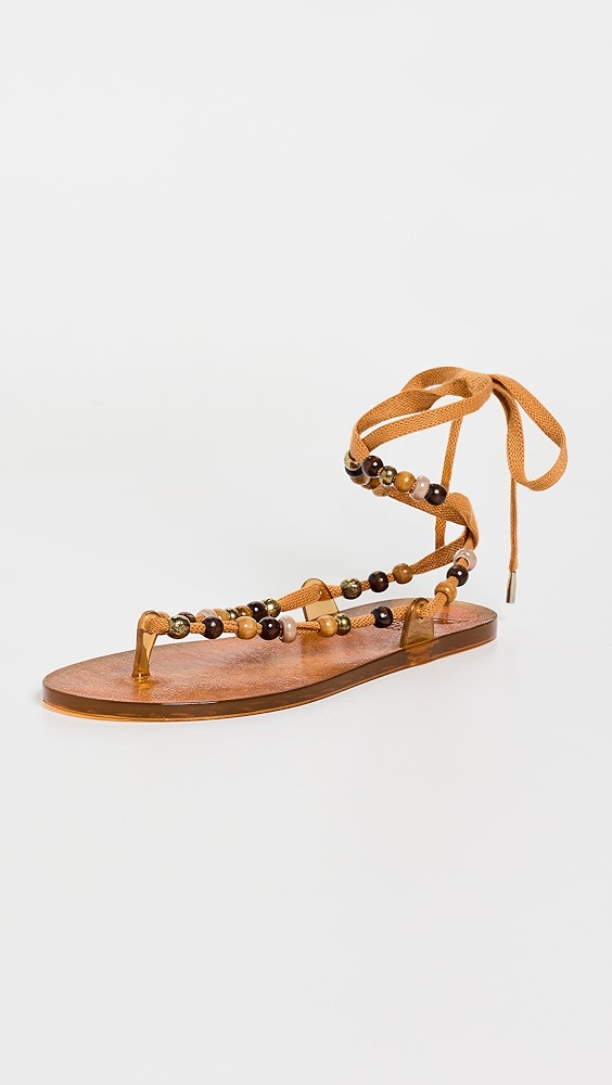 Esther Bead Sandals - Caramel