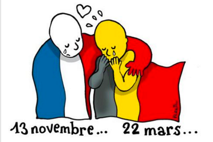 France expresses solidarity with Belgium. 