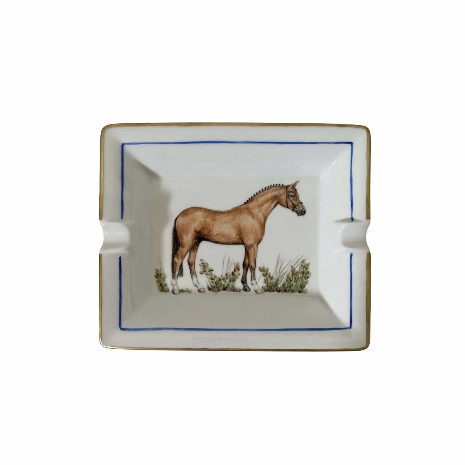Home porcelain horse ashtray by maison flâneur, sveva