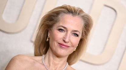 Gillian Anderson at the 81st Golden Globe Awards held at the Beverly Hilton Hotel on January 7, 2024 in Beverly Hills, California