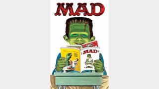 Frankenstein's monster reading MAD magazine
