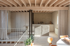 Interior of Belgian renovation of commercial building into home