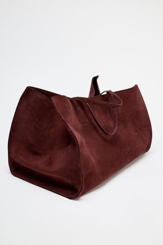 Leather Maxi Tote Bag