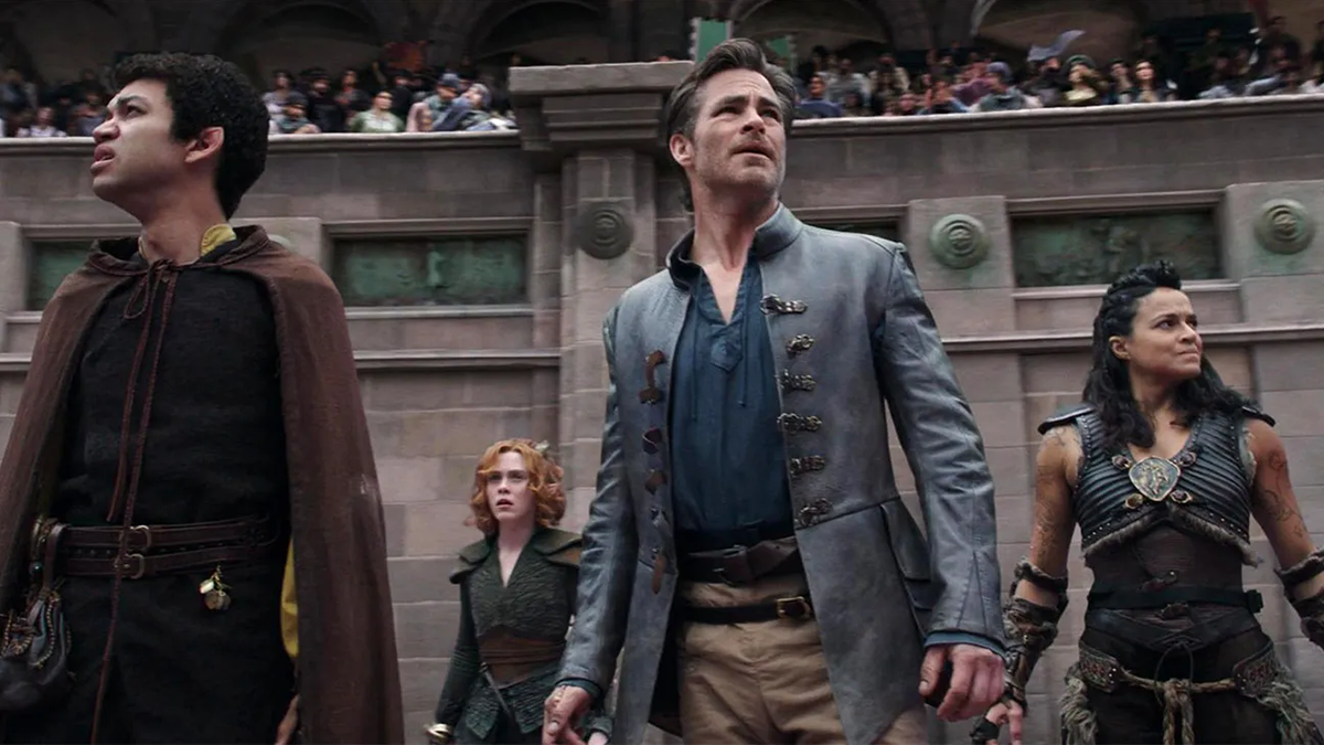 Chris Pine and the cast of Dungeons & Dragons: Honor Among Thieves