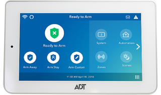 The ADT Basic touchscreen panel