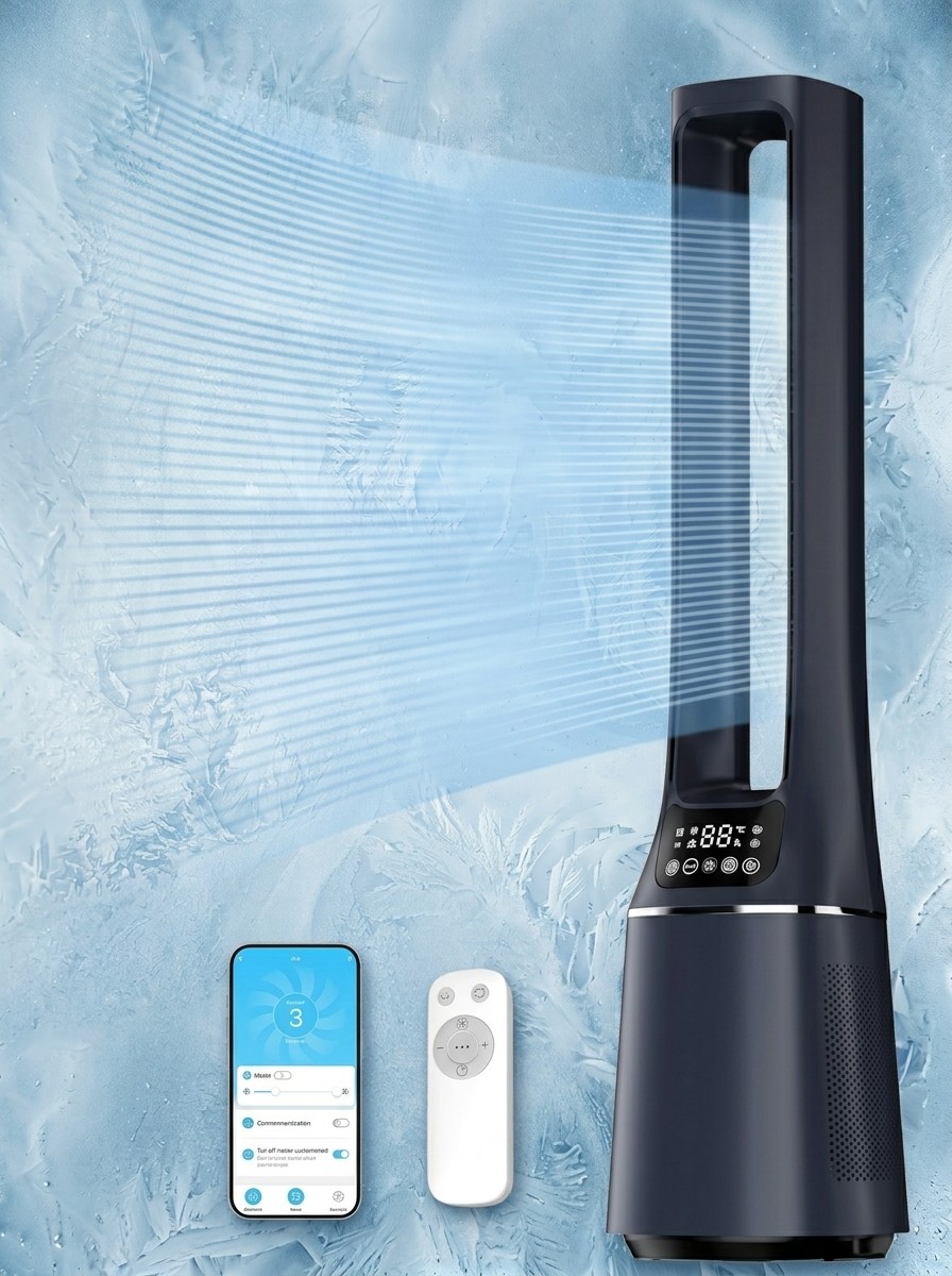 midea 2 in 1 bladeless tower fan