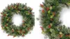 Wintry Berry Holly Leaf and Pine Wreath