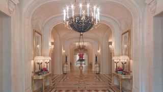 The lobby at Shangri-La Paris