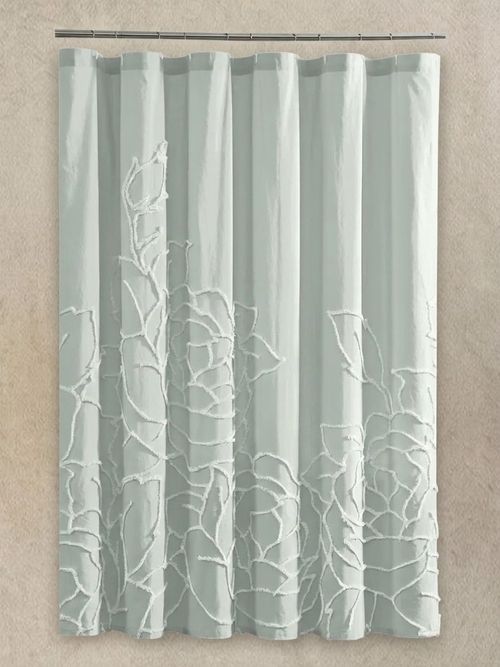 Chenille Rose Shower Curtain