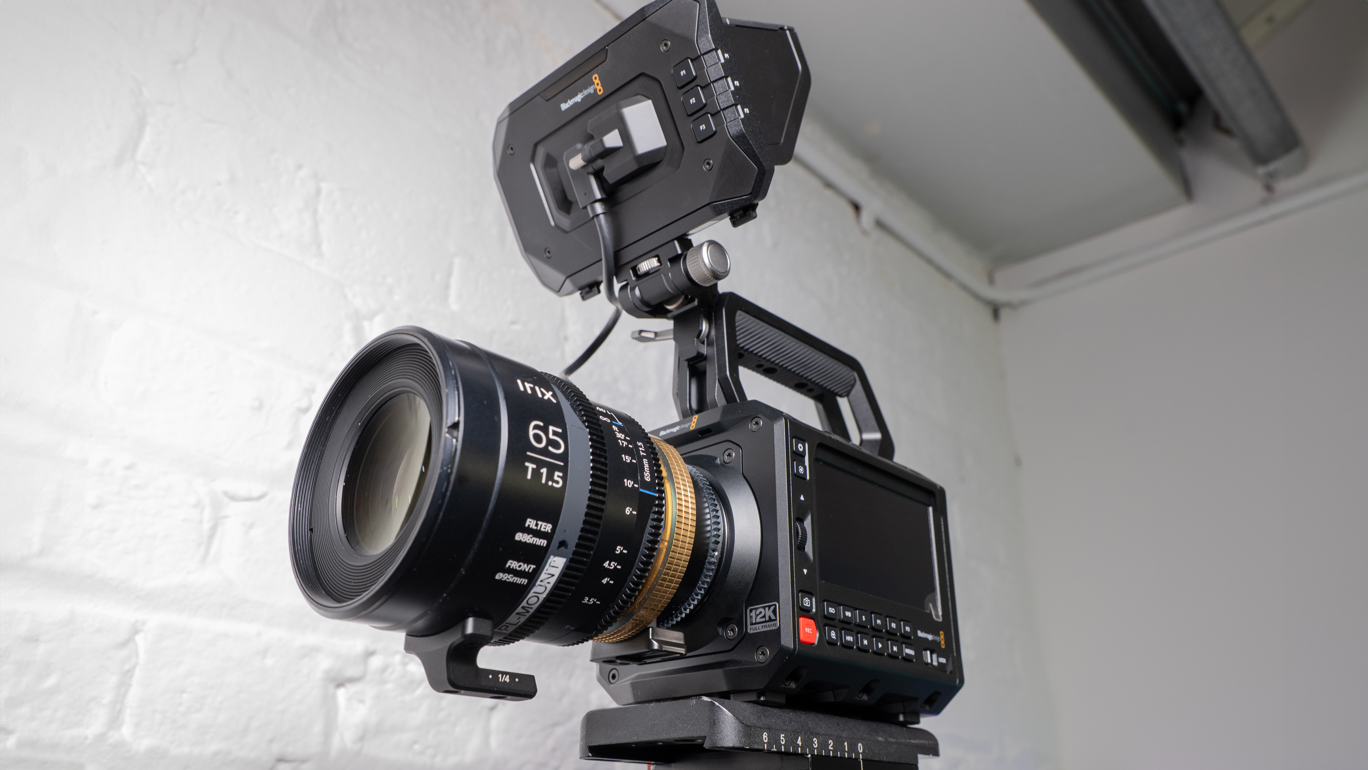 Blackmagic Pyxis 12K camera with lens attached