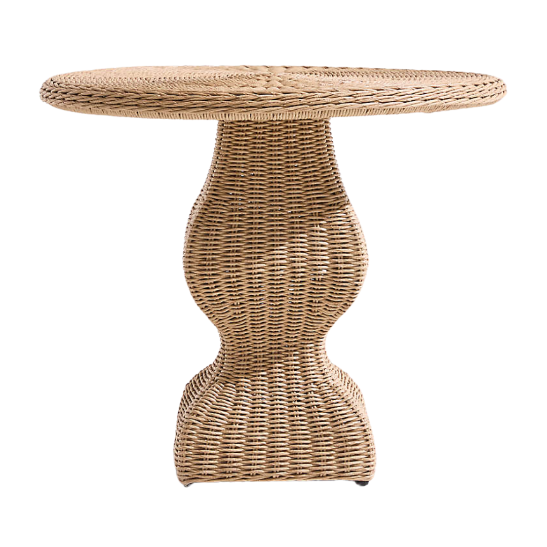 The Felix Wicker Outdoor Accent Table by Jake Arnold
