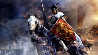 A knight on horseback in Medieval: Totlal War