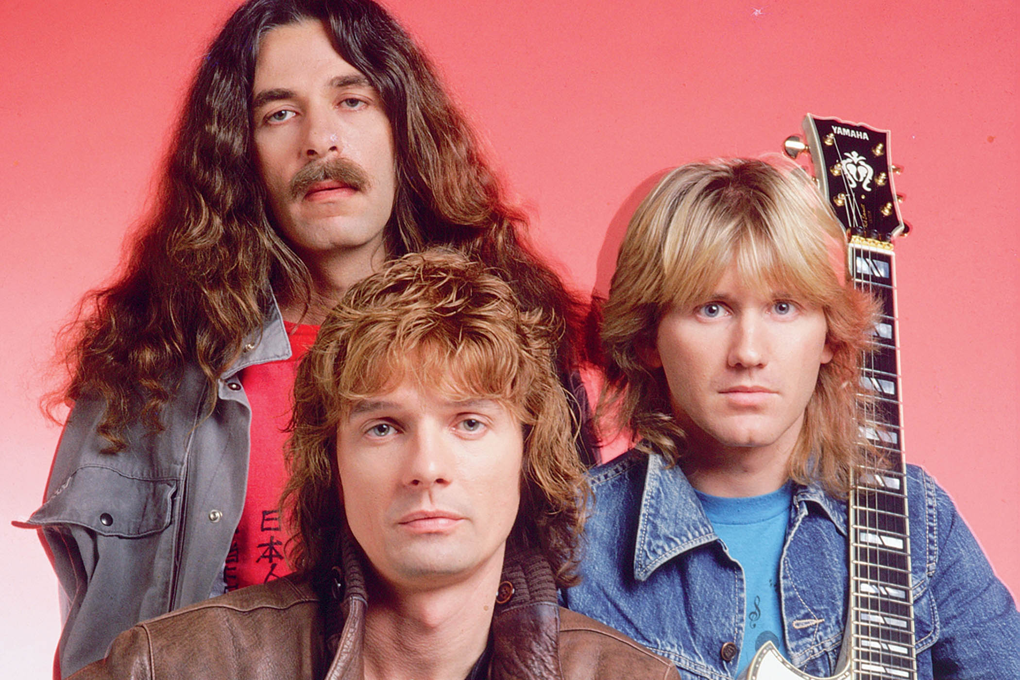 Triumph; [from left] Mike Levine, Gil Moore and Rik Emmett