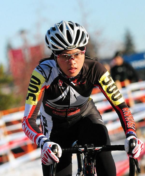 Coryn Rivera (Proman Hit Squad) with a 15-second lead.