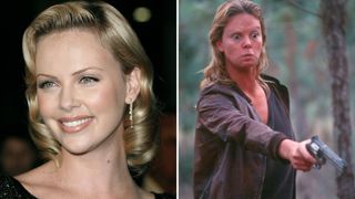 Charlize Theron, and Charlize Theron in her role in the movie Monster