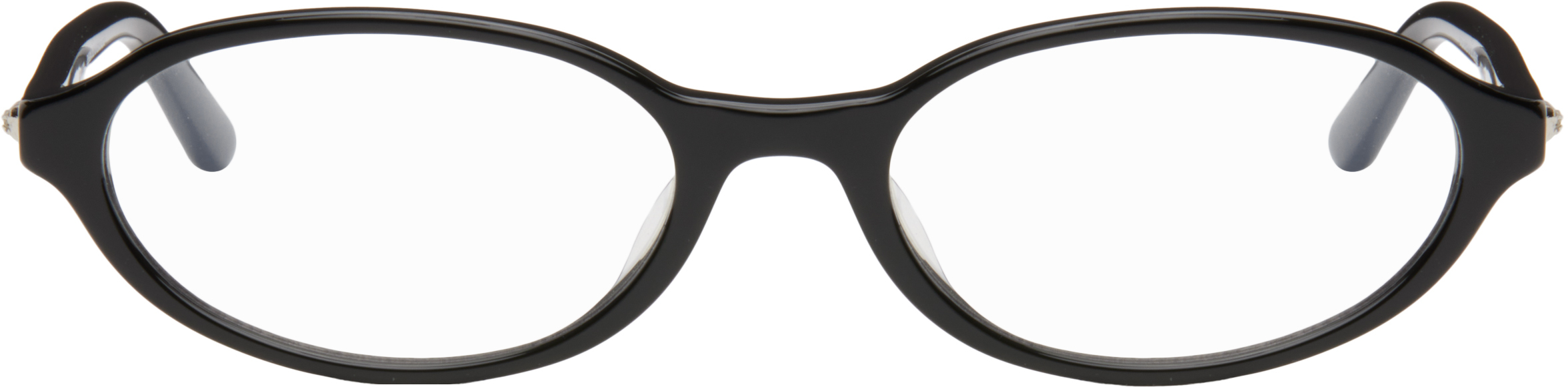 Black oval baby glasses