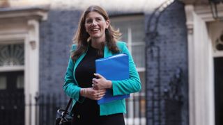 Science, Innovation and Technology Secretary Michelle Donelan leaves a cabinet meeting at 10 Downing Street on September 5, 2023 in London, England.