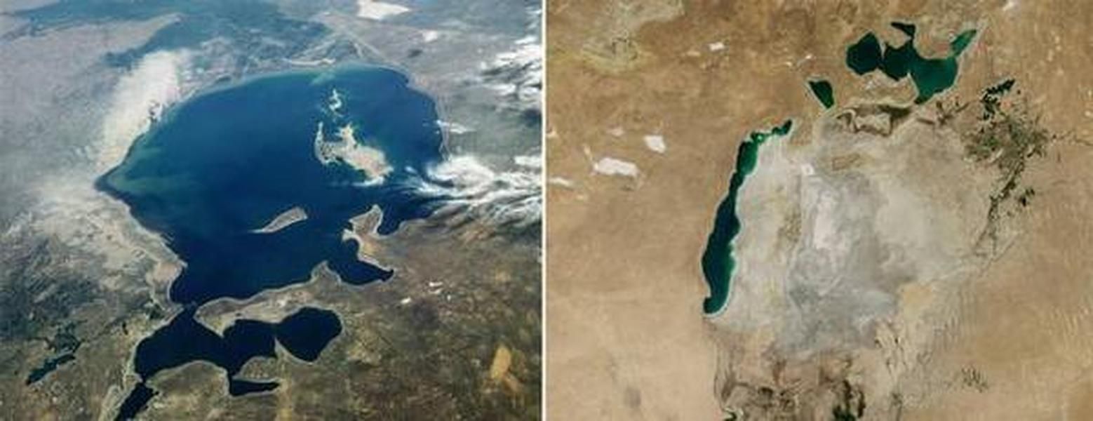 NASA finds that Earth's fourth-largest lake is almost completely dry ...