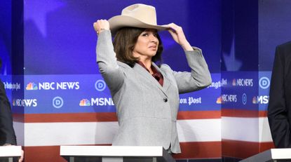 Maya Rudolph as Kamala Harris during the &quot;Democratic Debate&quot; sketch on Saturday, November 23, 2019.