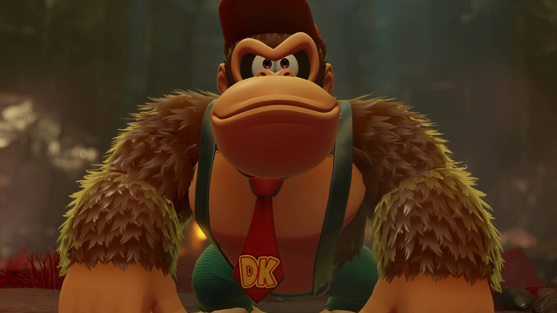 Donkey Kong Bananza DK wearing mining gear