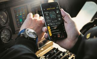Pilots can use their watch to record flight time data