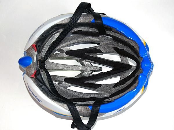 The internal reinforcements also allow for a more deeply channeled interior to more effectively more air across the top of the head.