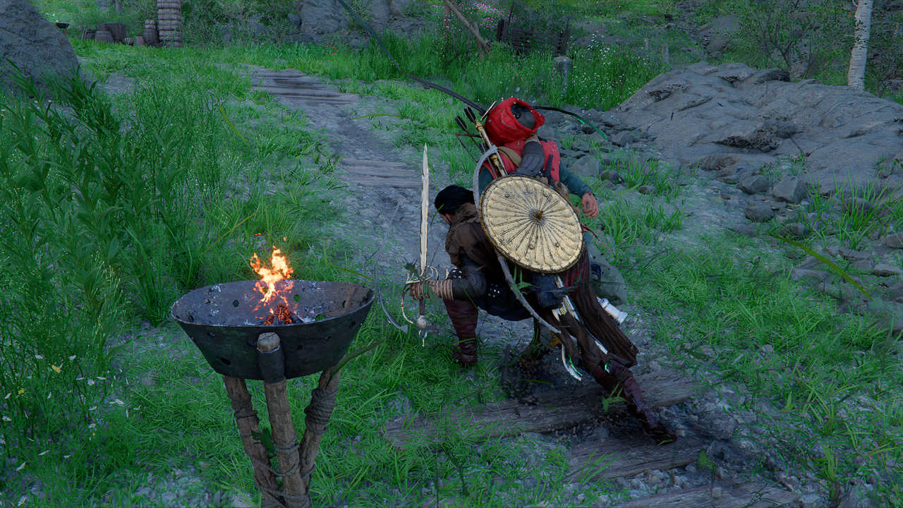 Clothesline attack in Crimson Desert