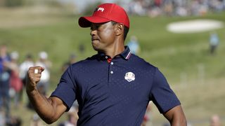Tiger Woods at the 2018 Ryder Cup at Le Golf National
