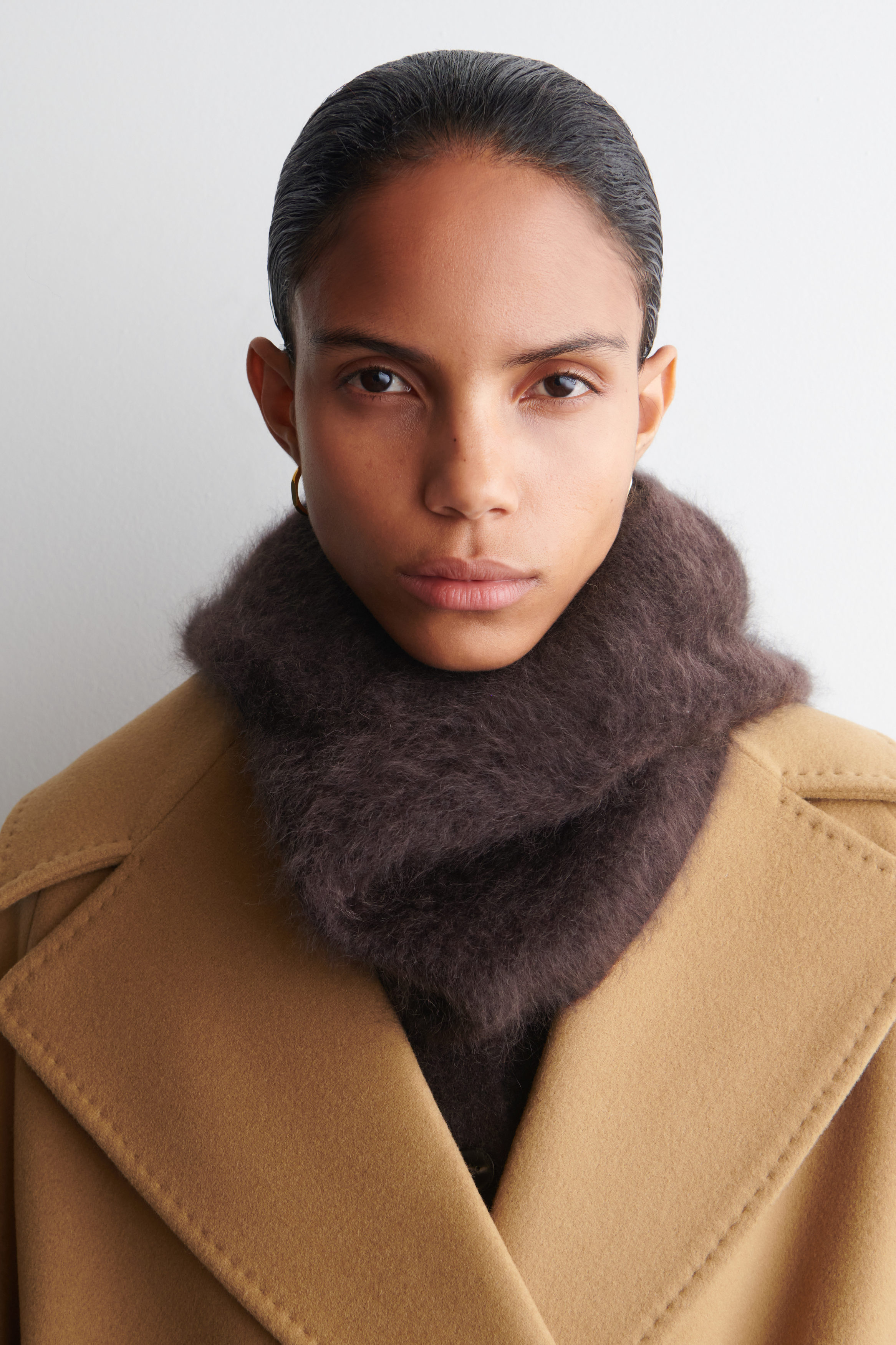 Brushed-Cashmere Hood