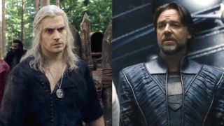 Henry Cavill in The Witcher/Russell Crowe in Man of Steel