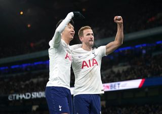 Harry Kane (right) and Son Heung-min