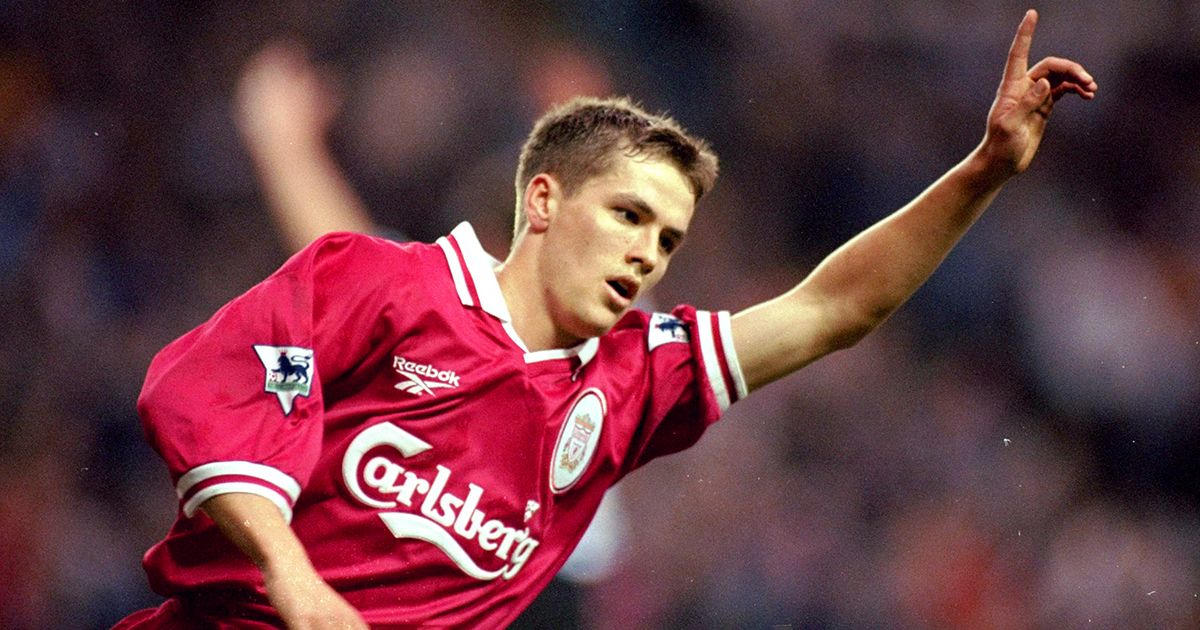 Michael Owen of Liverpool celebrates his goal during the FA Carling Premiership match against Sheffield Wednesday played at Hillsborough in Sheffield, England. The match finished in a 0-1 victory for the visitors Liverpool.