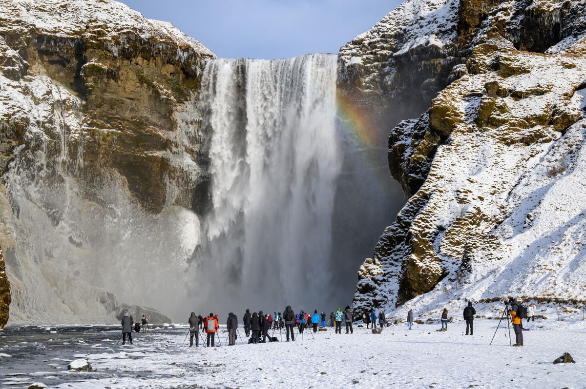 waterfall in Iceland