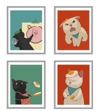 4 st kattposters | 226:- hos Amazon 4 st kattposters | 226:- hos Amazon