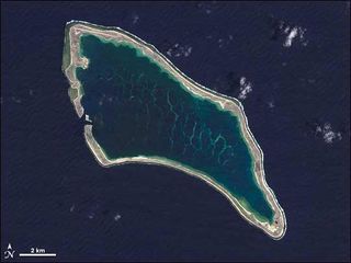 Kanton Island in the Phoenix Islands Protected Area of Kirabati.