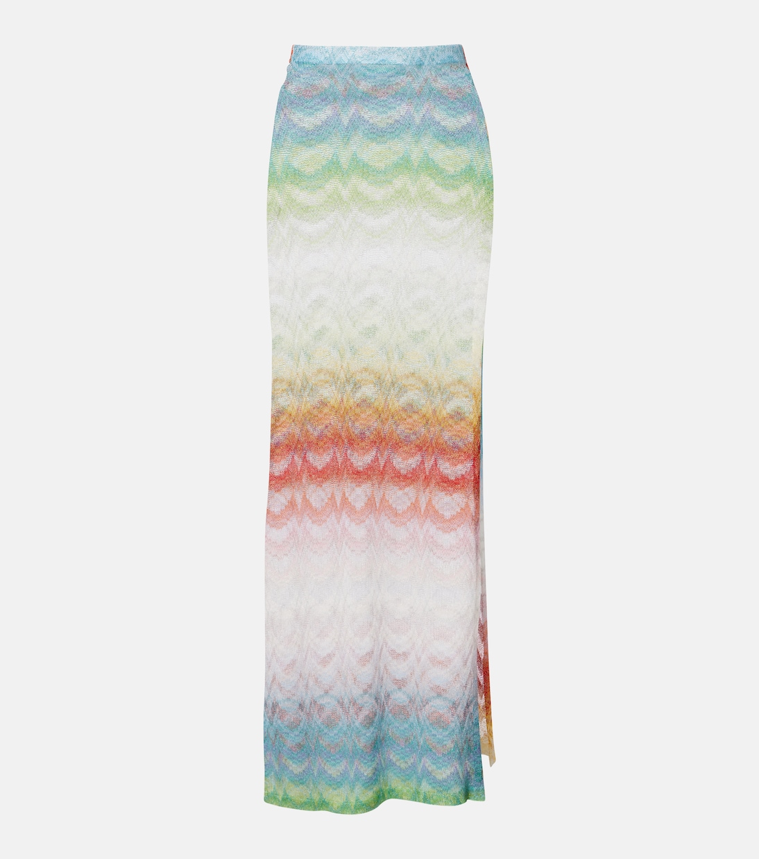 Wave Lam&amp;eacute; Maxi Skirt in Multicoloured - Missoni