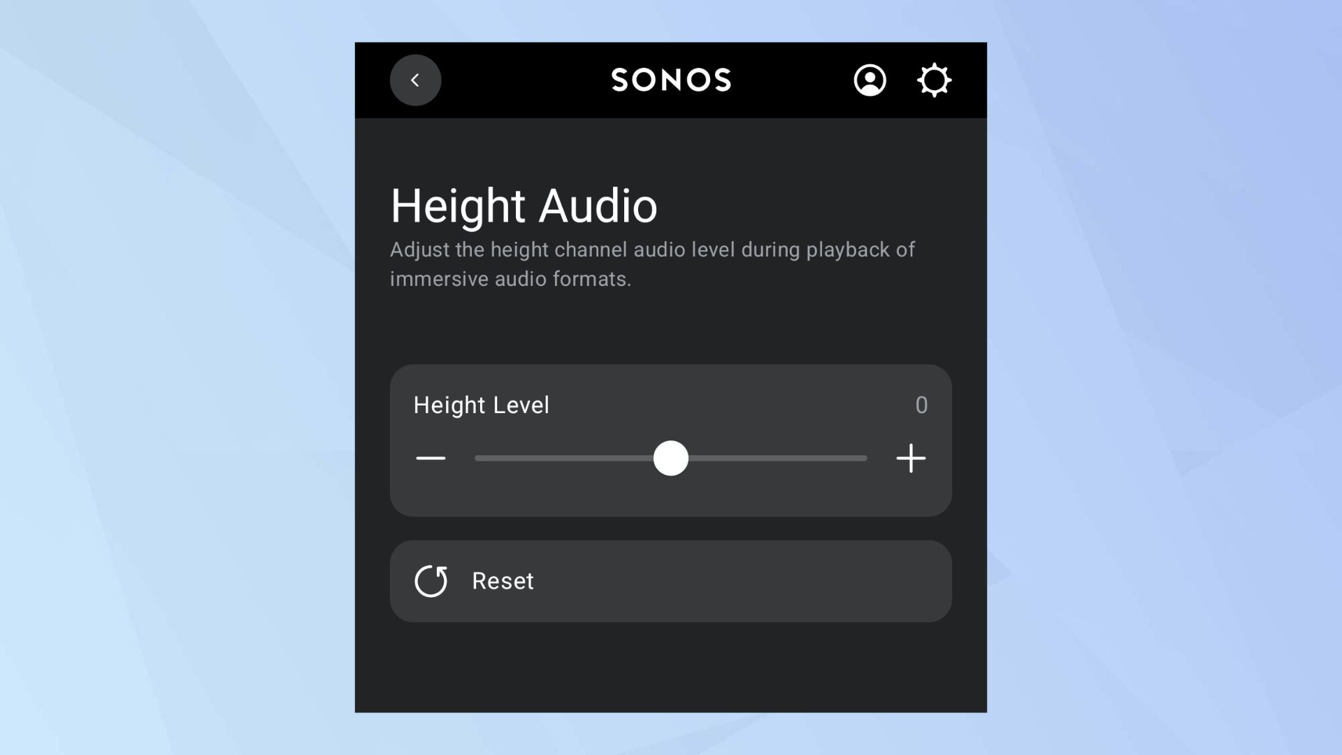 Sonos Arc Ultra settings app