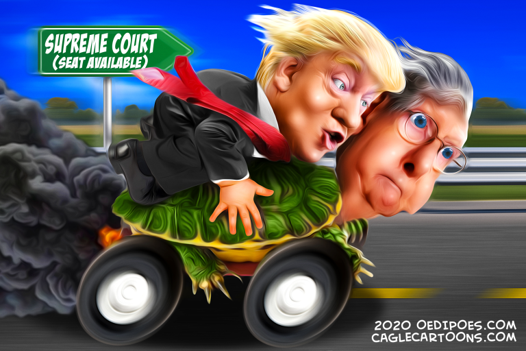 Political Cartoon U.S. Trump McConnell SCOTUS&amp;amp;nbsp;