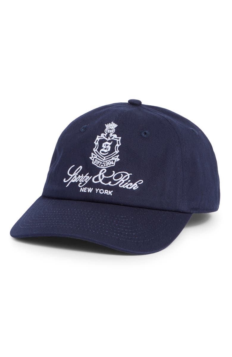 Vendome Embroidered Cotton Twill Baseball Cap